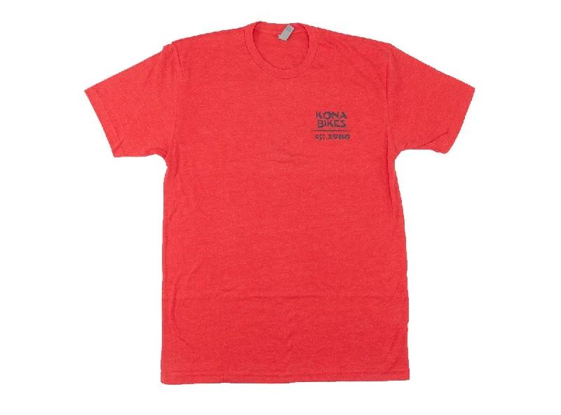 T-Shirt For Home Wear-Kona Suns Out Buns Out Tee - Red