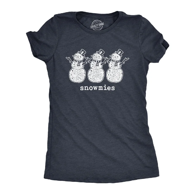 Plain T-Shirt-Snowmies Women's T Shirt