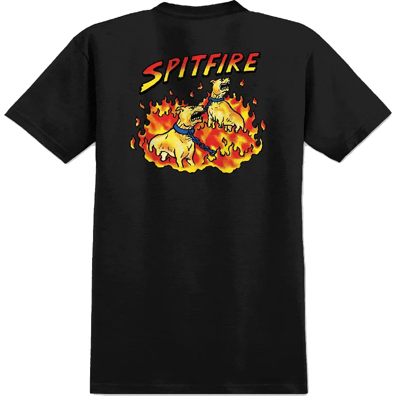 T-Shirt With Memorable Quotes-Spitfire Hell Hounds II Tee Black Multi