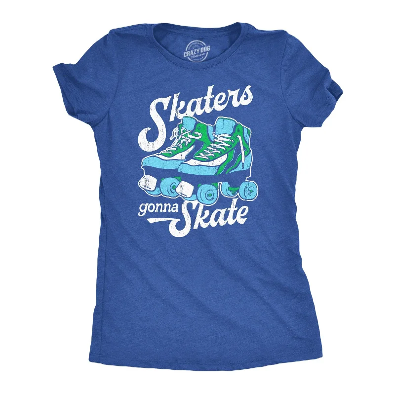 T-Shirt With Bold Patterns-Skaters Gonna Skate Women's T Shirt