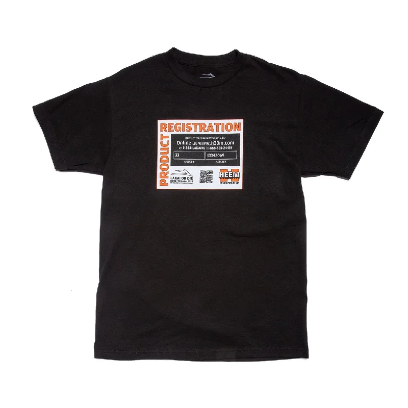 T-Shirt With Cool Text-LAKAI X HEEM REGISTRATION TEE