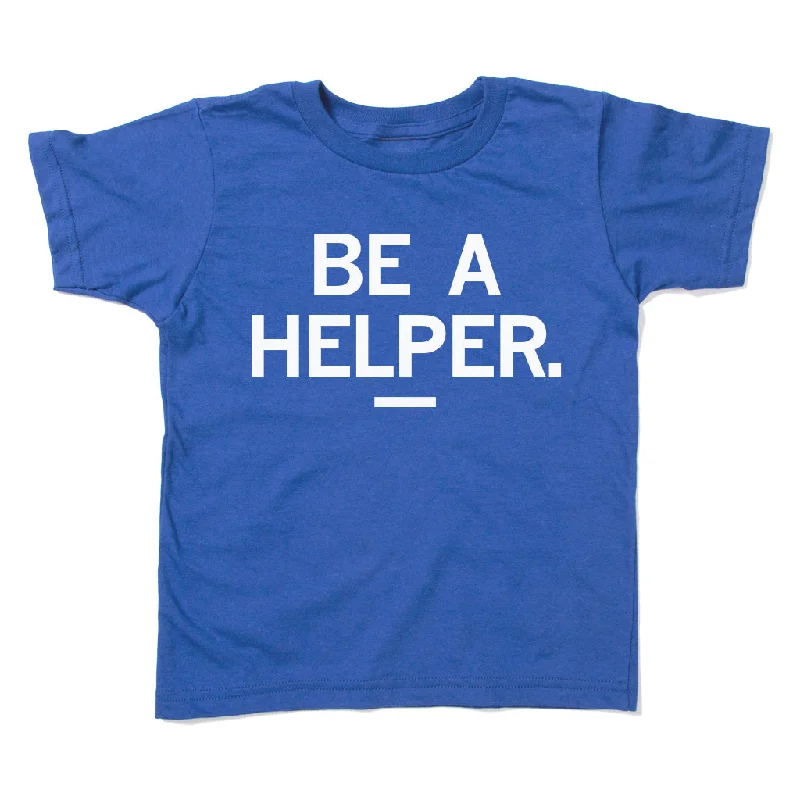 T-Shirt With Custom Image Print-Be A Helper Kids