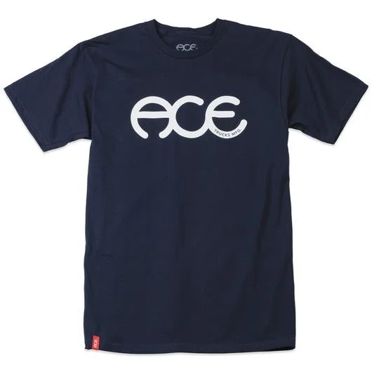 T-Shirt For Sale-Ace Rings Logo Tee - Navy