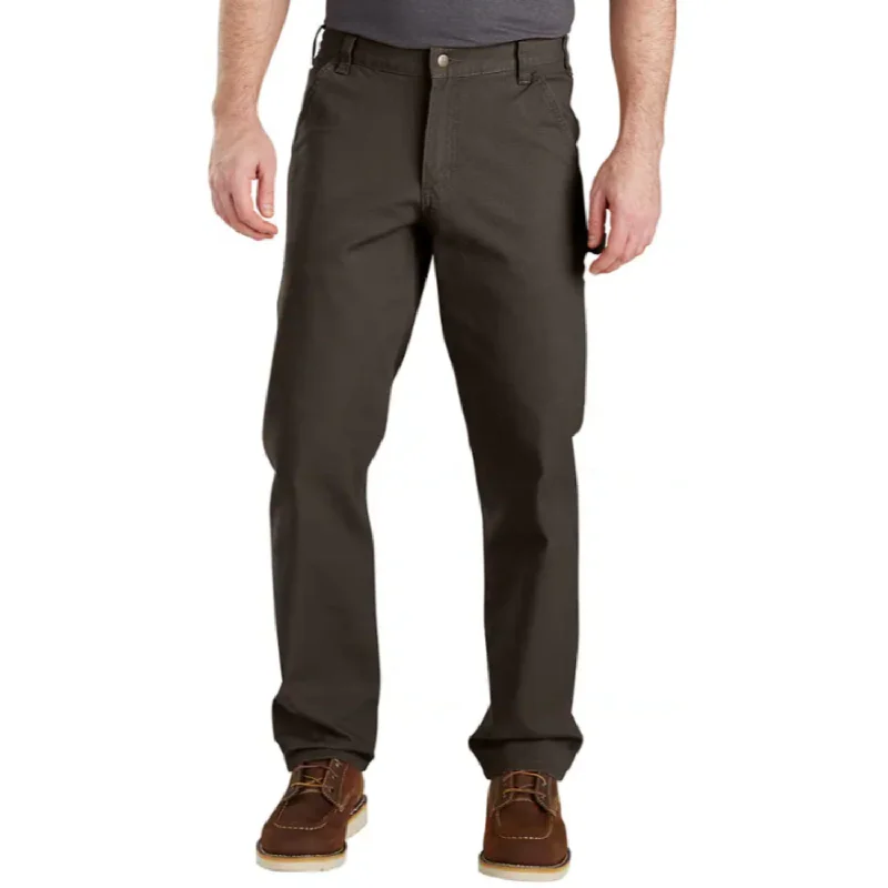 Pants For Active Wear-Carhartt Men's Rugged Flex® Relaxed Fit Duck Dungaree