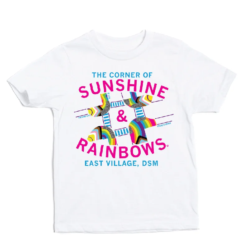 T-Shirt With Custom Text-Corner of Sunshine & Rainbows Kids