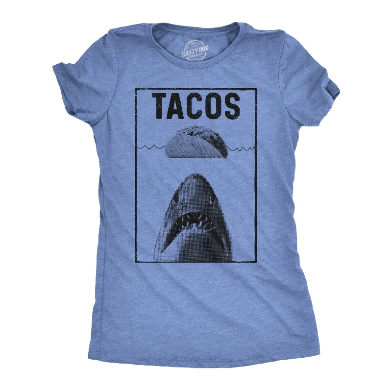 T-Shirt With Unique Design-Tacos Shark Women's T Shirt