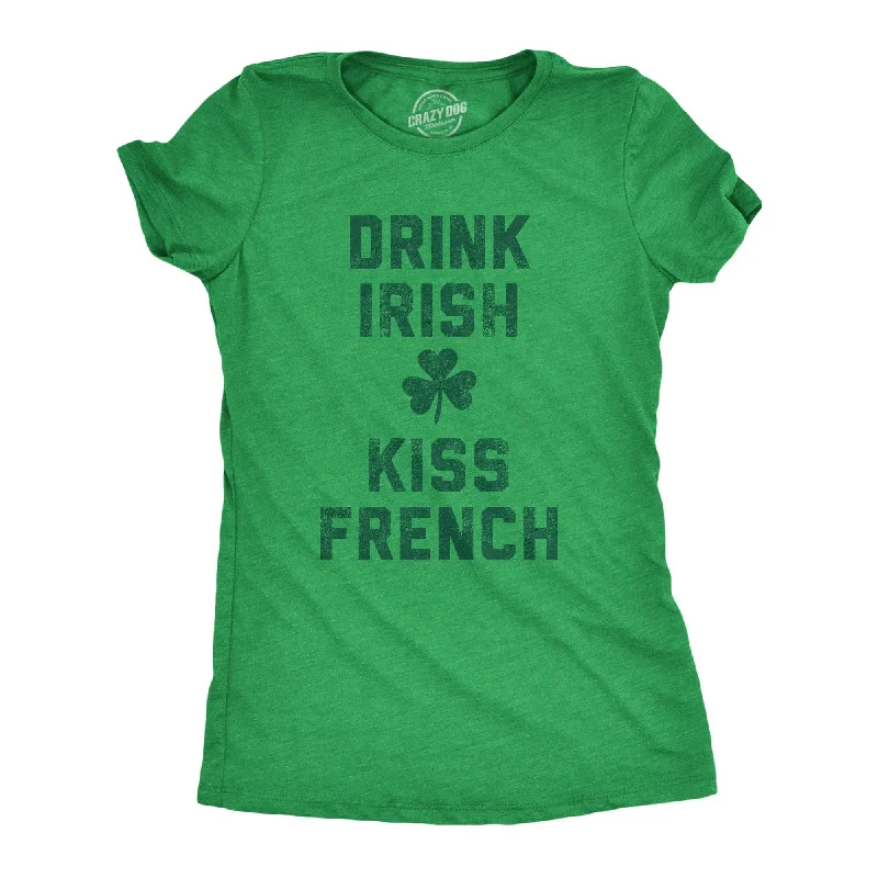 T-Shirt For Summer-Drink Irish Kiss French Women's T Shirt