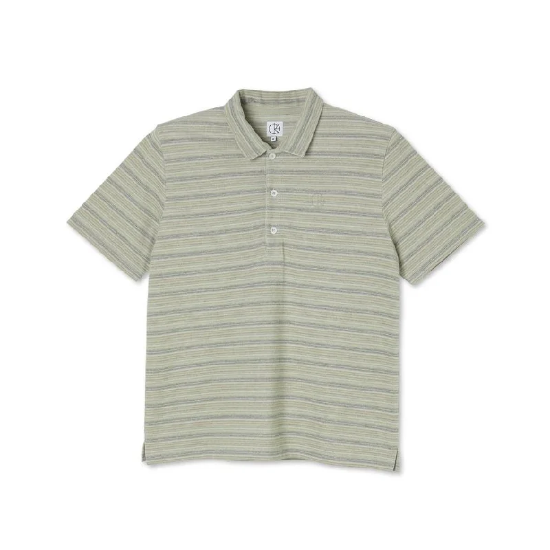 T-Shirt For Comic Con-POLAR MULTISTRIPE POLO - GREEN