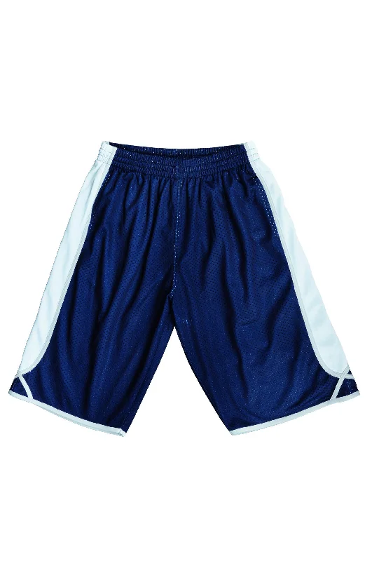 Shorts For Golf-Basketball Shorts - Navy/White