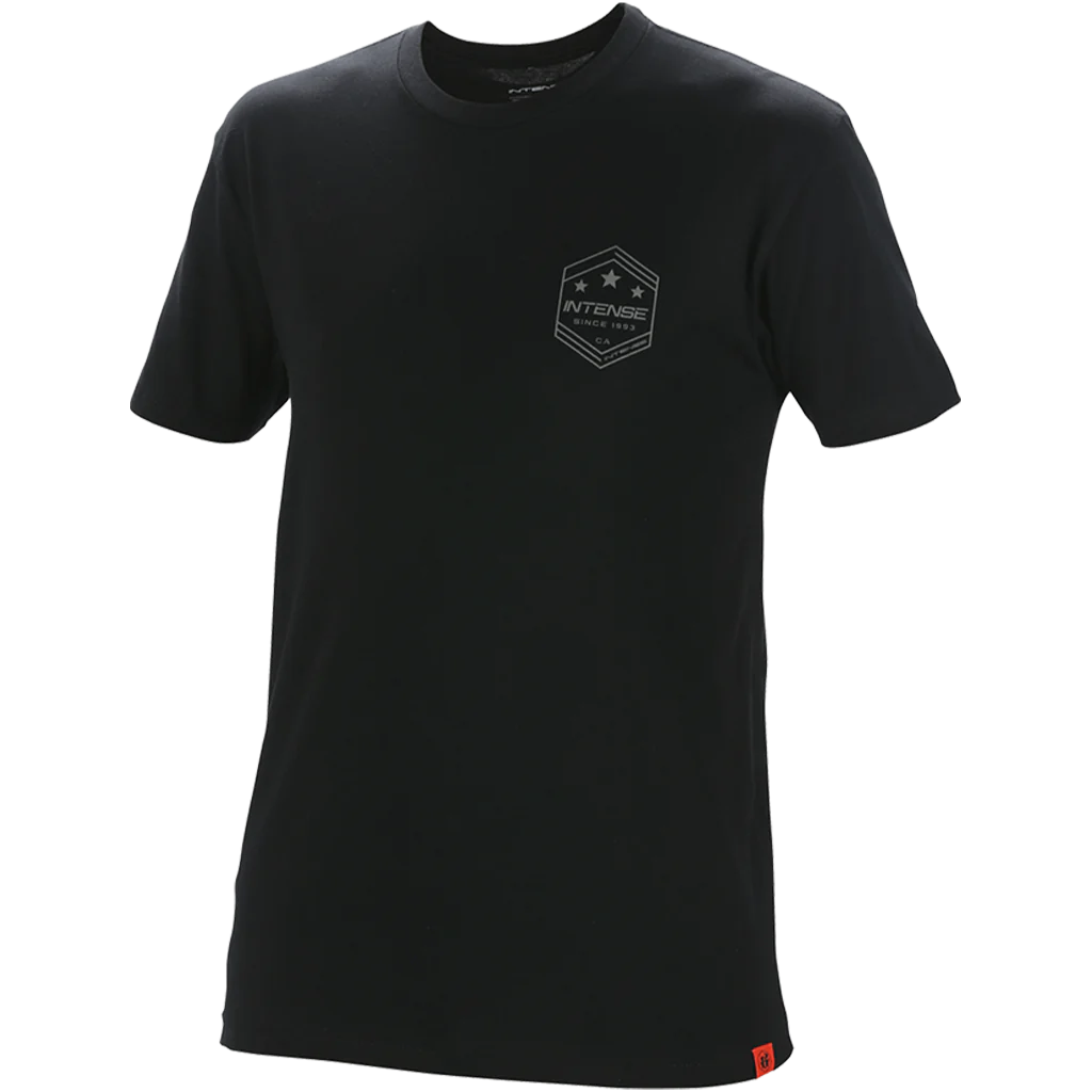 T-Shirt With Fun Graphics-Intense Short Sleeve Tee Shirt - Black