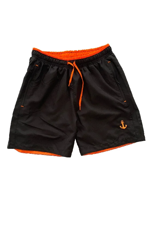 Comfortable Running Shorts-Colorful Pocket Zipper Marine Shorts