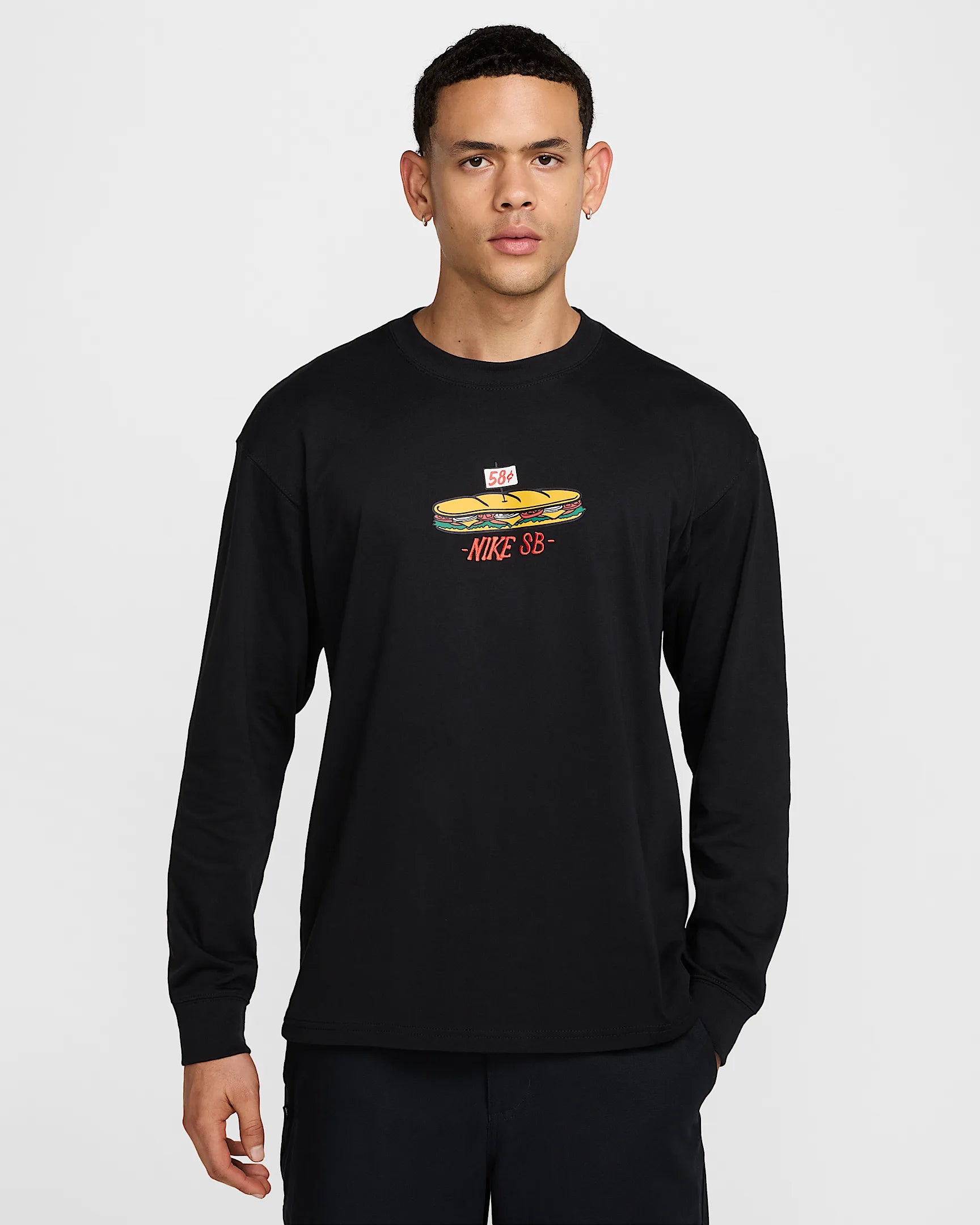 Custom T-Shirt Online-Nike SB Long-Sleeved Max90 Skate T-Shirt - Sub