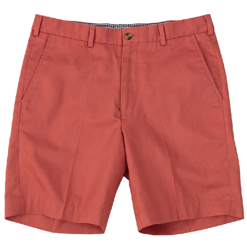 Shorts With Distressed Look-Shem Creek: Shorts - Sunset Red