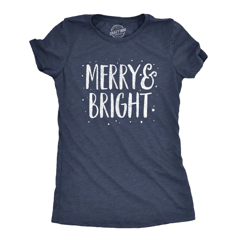 Casual T-Shirt-Merry And Bright Women's T Shirt