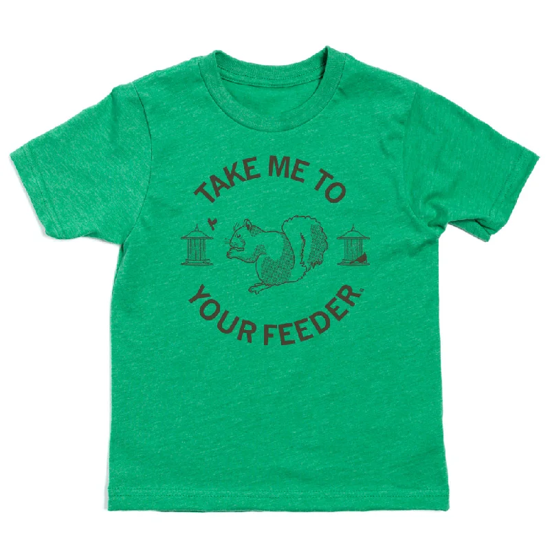 T-Shirt For Promotional Events-Take Me To Your Feeder Squirrel Kids