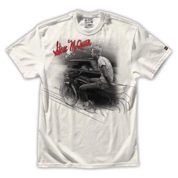 T-Shirt With High-Quality Printing-Troy Lee Designs McQueen Outdoors Tee - White