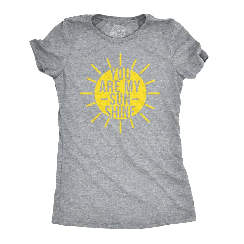 Custom T-Shirt With Bold Colors-You Are My Sunshine Women's T Shirt