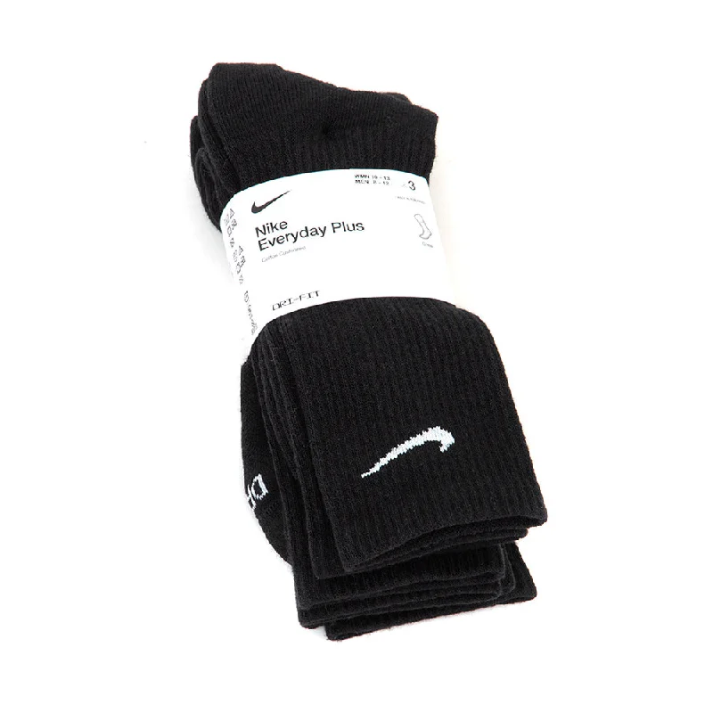 Wool Sock-Everyday Plus Crew Sock 3 Pack (Black)