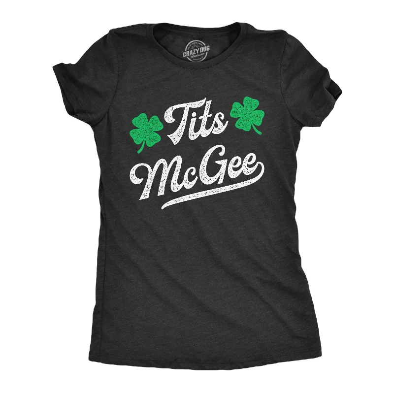 T-Shirt With Retro Graphics-Tits McGee Women's T Shirt