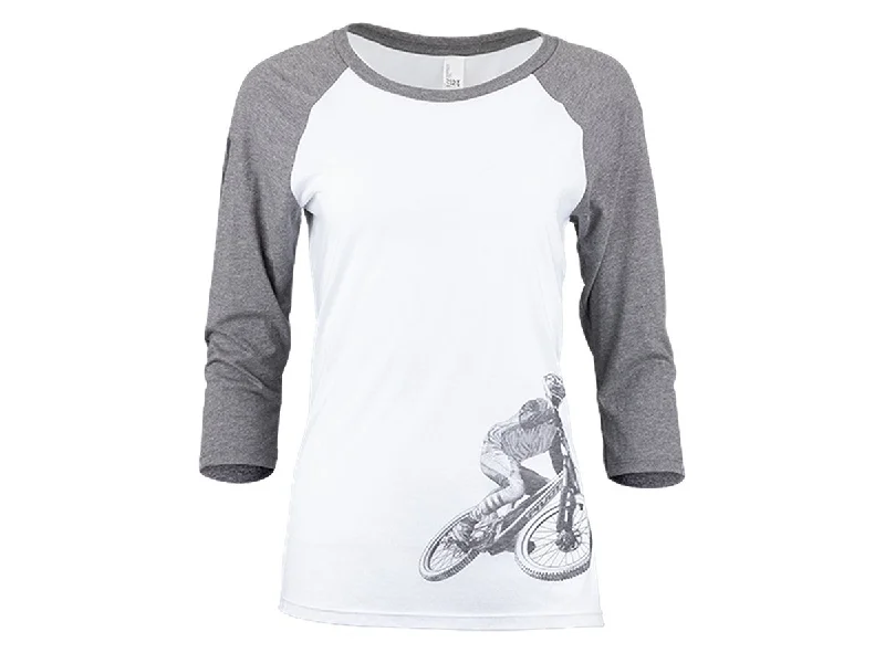 T-Shirt For Summer-Pivot Rider 3/4 Sleeve Tee - Womens - Gray