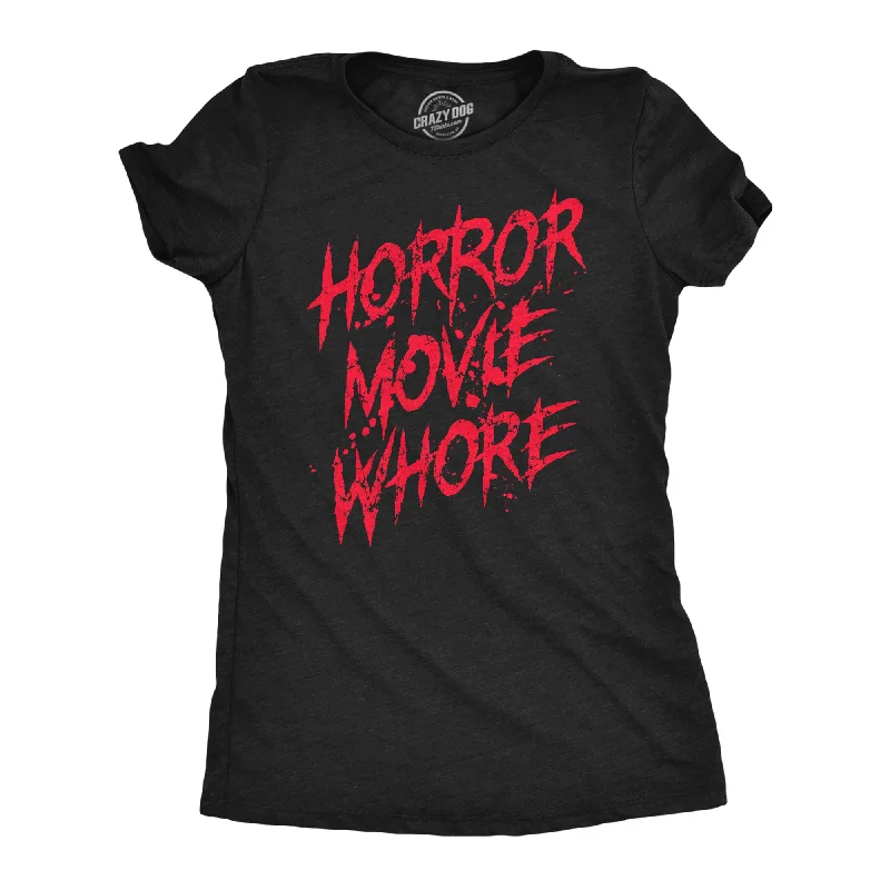 Custom T-Shirt For Charities-Horror Movie Whore Women's T Shirt