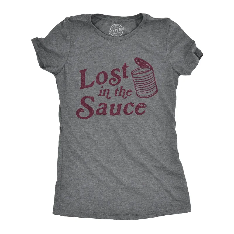 T-Shirt With Holiday Designs-Lost In The Sauce Women's T Shirt