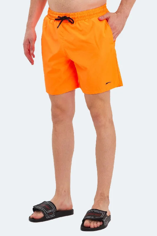 Shorts With Custom Logo-RATING Men's Beach Shorts Orange