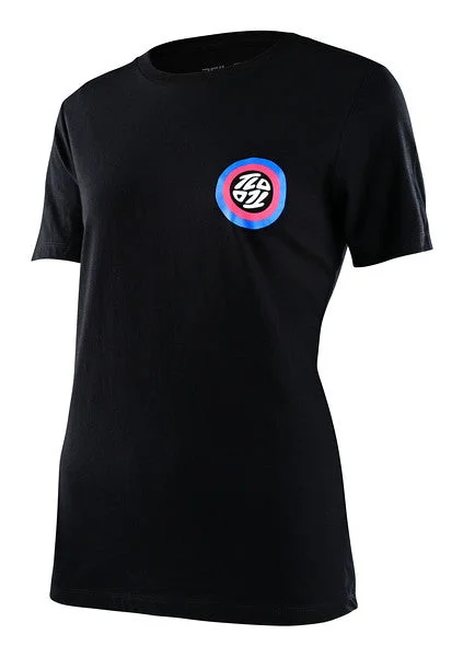 T-Shirt With Fashionable Logo-Troy Lee Designs Spun Short Sleeve Tee - Womens - Black