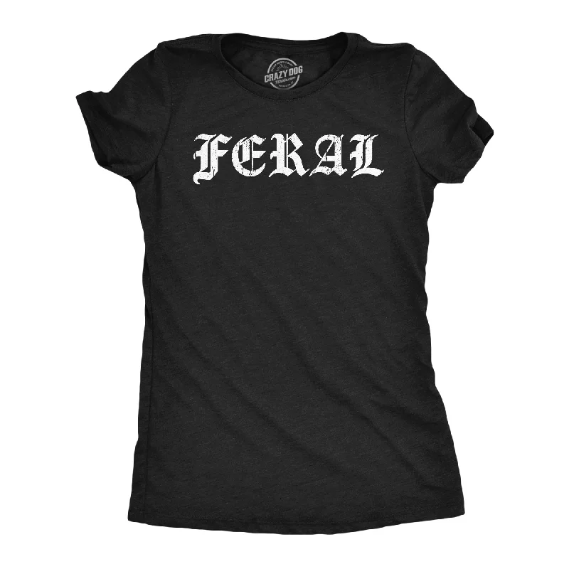 T-Shirt With Breathable Fabric-Feral Women's T Shirt