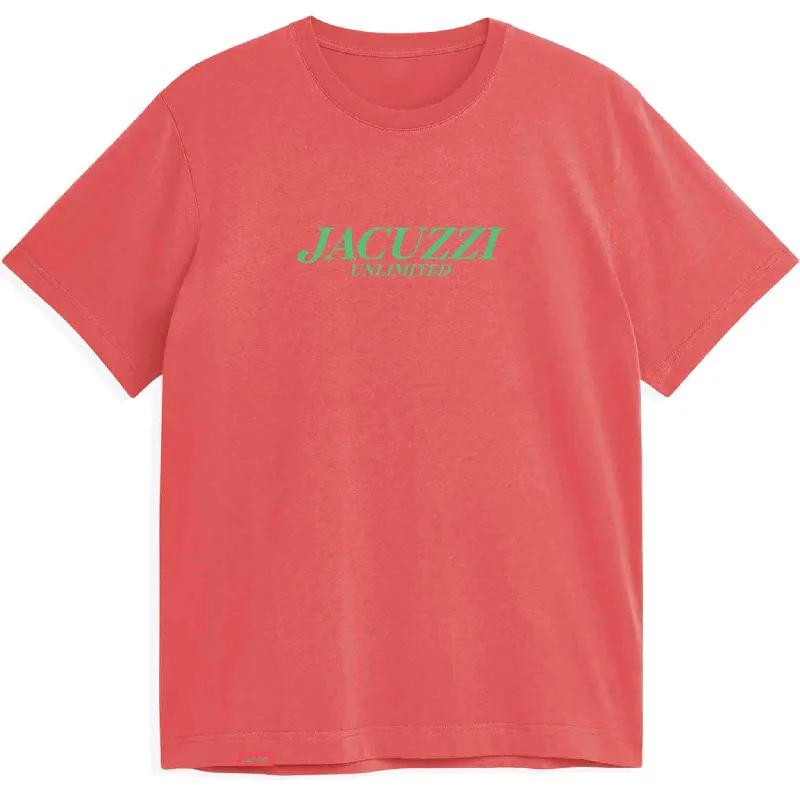 T-Shirt With Cool Color Combinations-Jacuzzi Flavor Tee Coral Silk