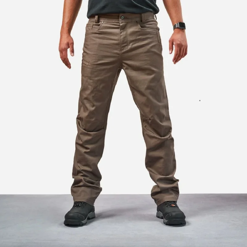 Pants With Zipper Details-BRUNT Men's The Torra Water Resistant Stretch Work Pant