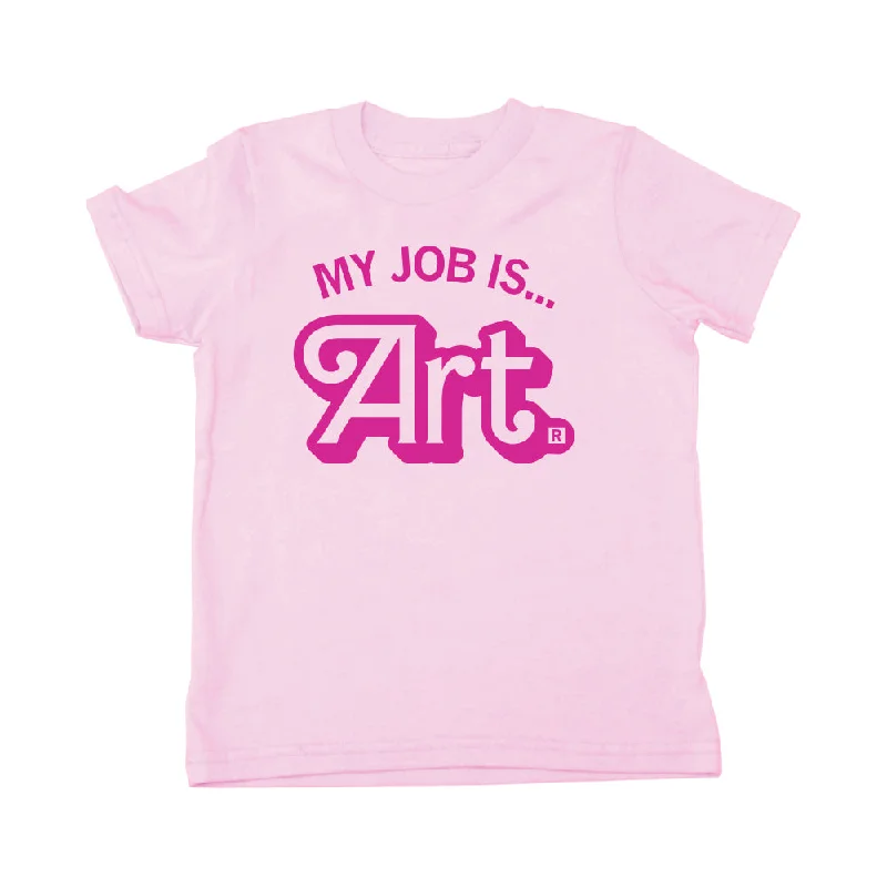 T-Shirt For Outdoor Activities-My Job Is Art Kids