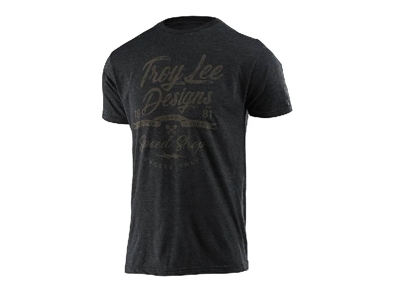 T-Shirt With Summer Theme-Troy Lee Designs Widow Maker Tee - Charcoal Heather