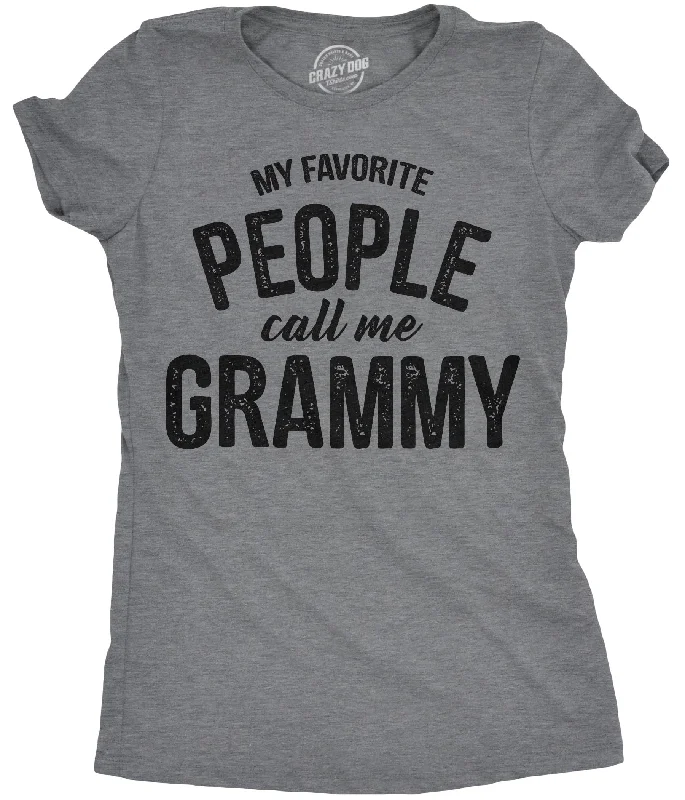 T-Shirt For Travel-My Favorite People Call Me Grammy Women's T Shirt