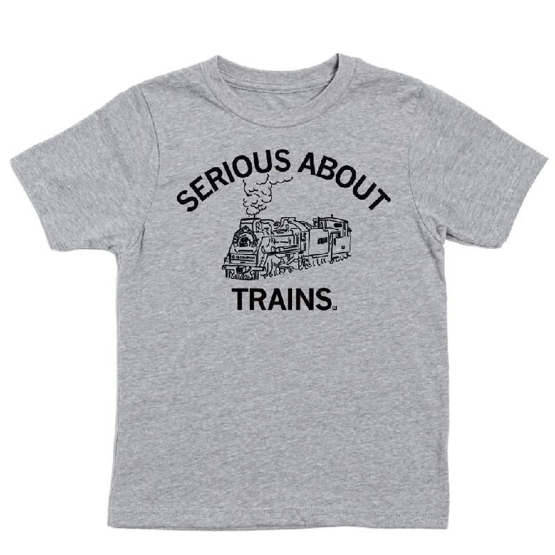 T-Shirt For Corporate Events-Serious About Trains Kids