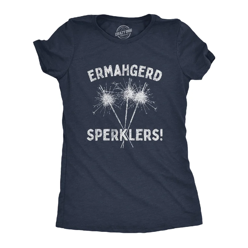 Plain T-Shirt-Ermahgerd Sperklers Women's T Shirt