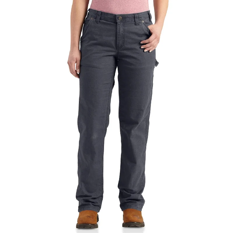 Pants For All-Day Comfort-Carhartt Women's Rugged Flex® Loose Fit Crawford Pant_Coal