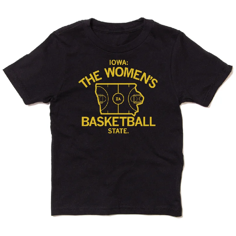 T-Shirt With High-Quality Fabric-Iowa: The Women's Basketball State Kids