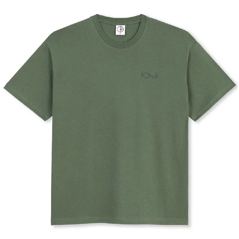 Casual T-Shirt-Polar Skate Co. - Stroke Logo Tee - Jade Green