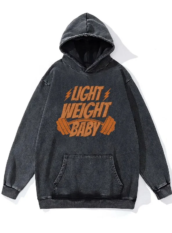 Hoodie For Relaxing Days-LIGHT WEIGHT BABY Washed Gym Hoodie