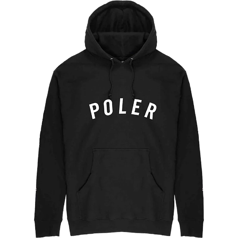 T-Shirt With Holiday Designs-Poler State Hoodie Black