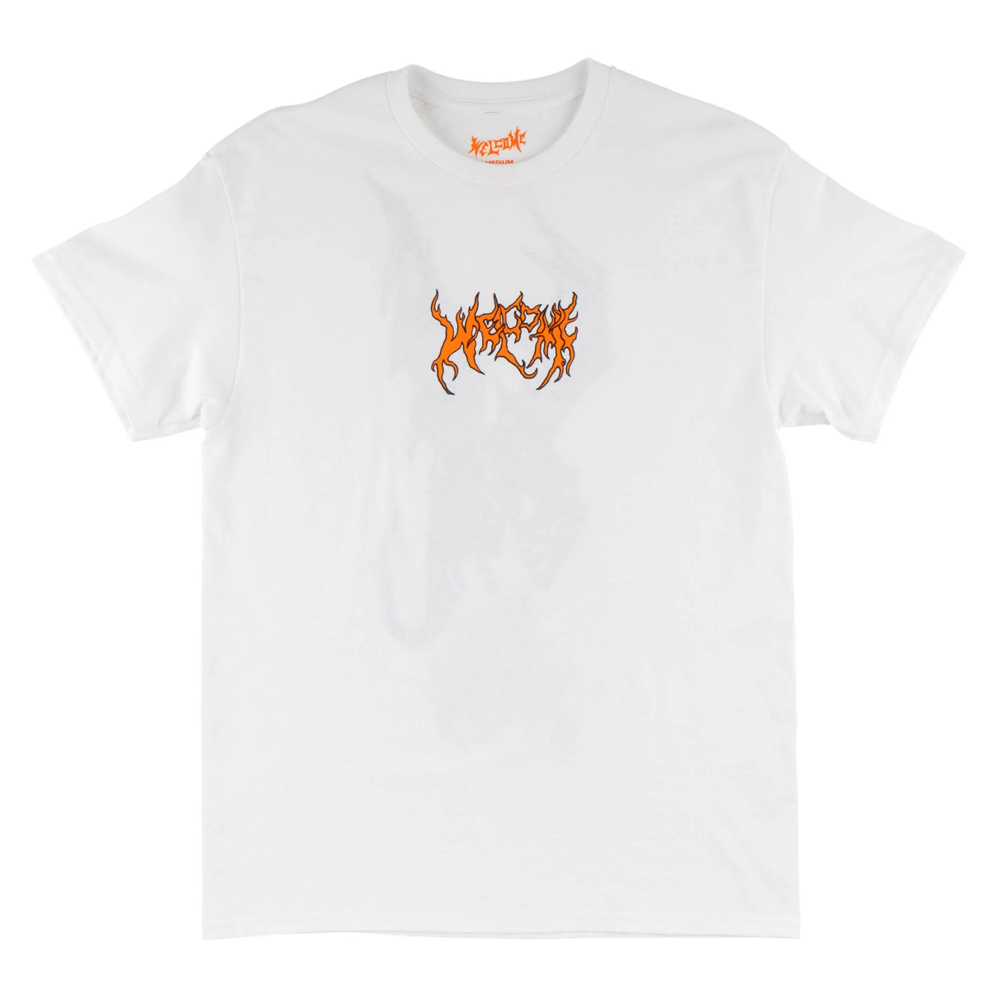 Comfortable T-Shirt-Welcome Skateboards - Firebreather Tee - White