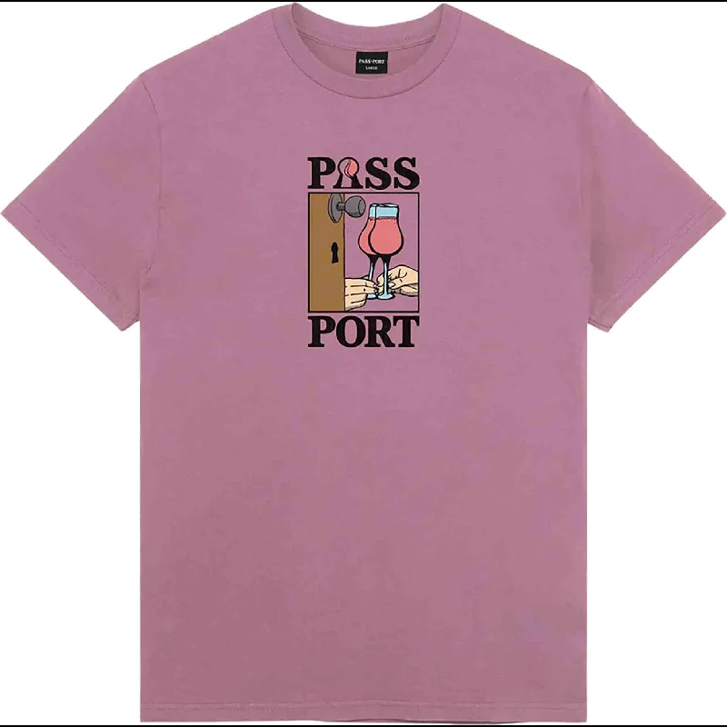 T-Shirt For Branding-Passport What u think u Saw Tee Washed Berry