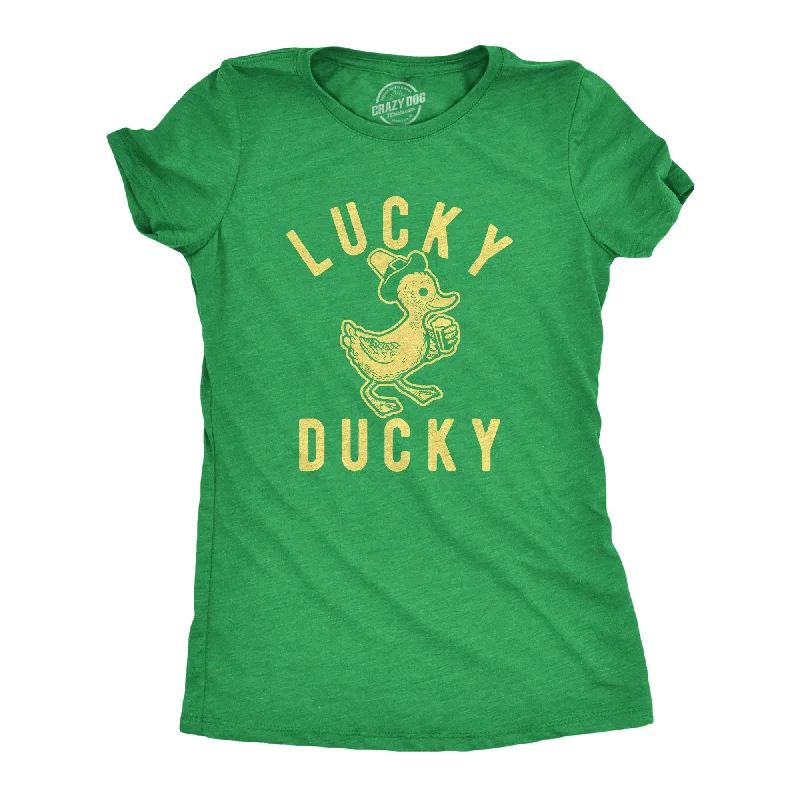 T-Shirt For Sports-Lucky Ducky Women's T Shirt