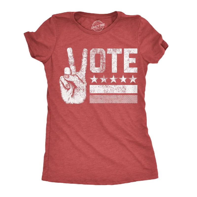 Kids T-Shirt-Vote Peace Hand Women's T Shirt