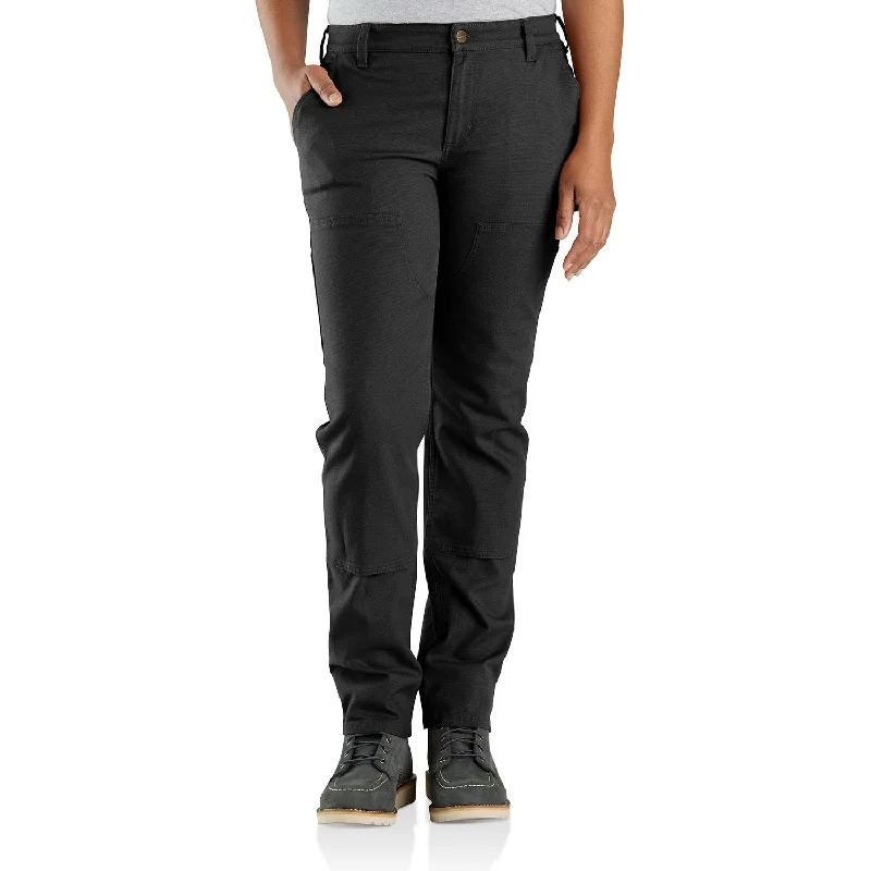 Pants For Outdoor Exploration-Carhartt Women's Rugged Flex® Double-Front Canvas Pant_Black