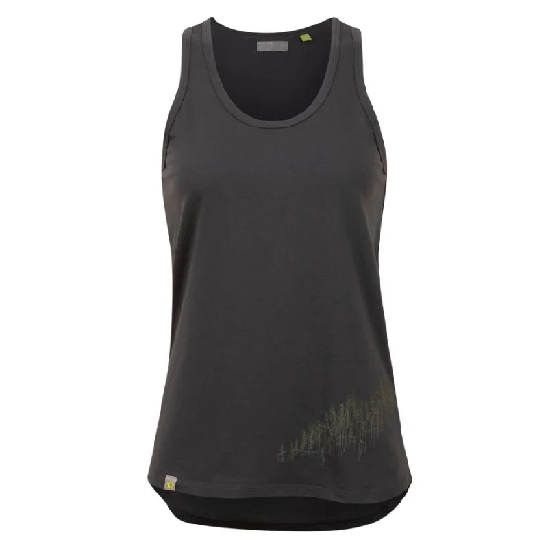 T-Shirt For Travel-Pearl Izumi Go To Graphic Tank - Womens - Woodland - Smoke Gray