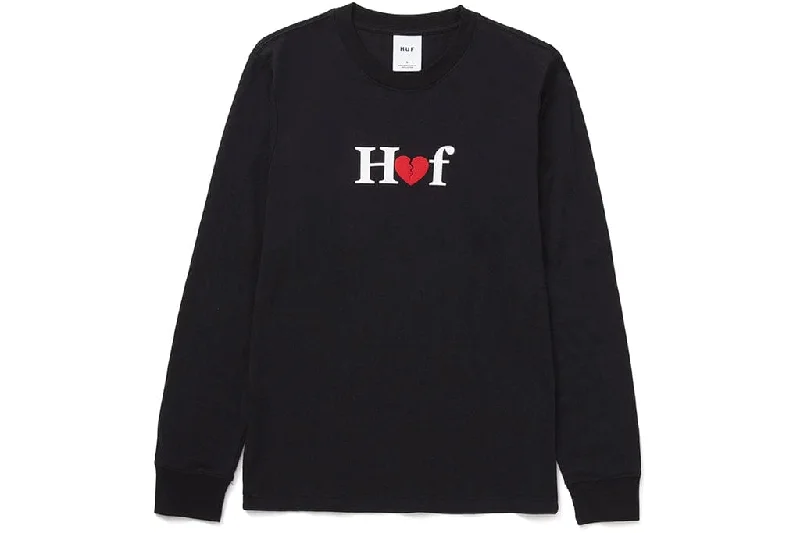 T-Shirt For Fun Custom Designs-Huf Milton Long Sleeve Tee Black