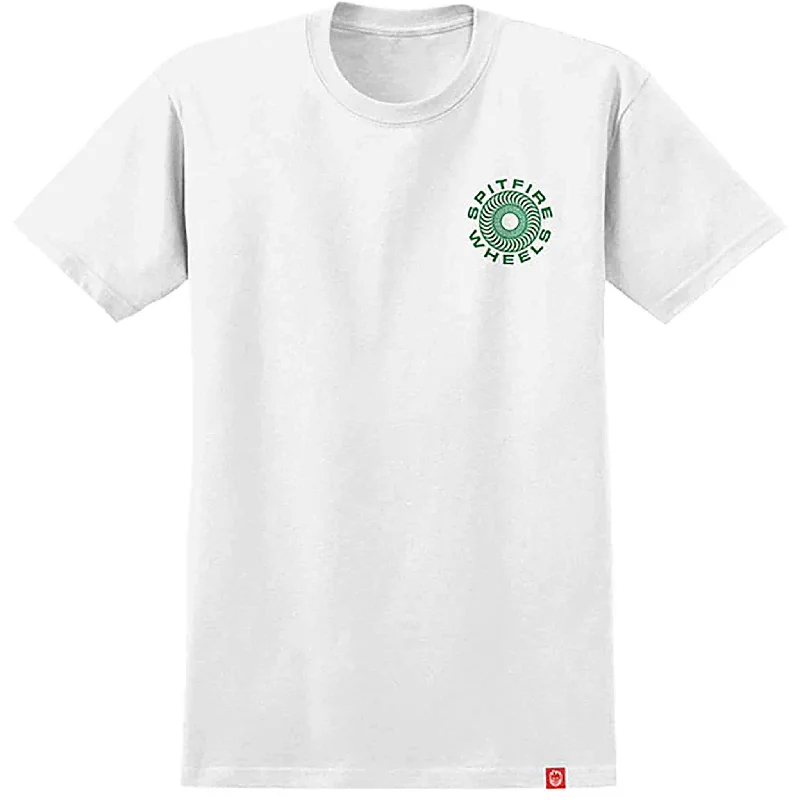 Custom T-Shirt For Special Events-Spitfire '87 Swirl Fill Tee White Green Black