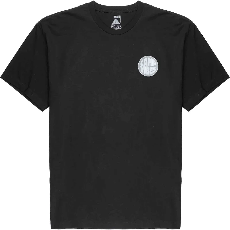 T-Shirt For Weekend Wear-Poler Camp Vibes Circle Tee Black